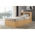 thumbnail image 3 of Hodedah Twin-Size Captain Bed with 3-Drawers and Headboard in Beech, 3 of 9