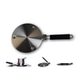 thumbnail image 1 of Foldable Embossed Induction Hob Heat Diffuser Stainless Steel, Gas Stovetop Heat Diffuser Ring Plate CookTop 8 inches or 11 inches, 1 of 4