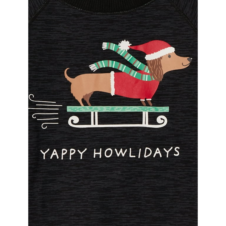 2 Piece Dachshund Long PJ Set - Holiday 2 Piece Dachshund Long PJ Set - Holiday