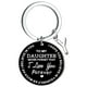 thumbnail image 1 of Llaveros para mujer, llavero de billetera, llavero de auto, lindo llavero DIY para mi hija, llavero de acero inoxidable negro con apellido de 26 letras, 2,5 cm, decoraciones de moda, 1 of 3