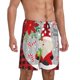 thumbnail image 2 of Balery Gnome And Buffalo Plaid Pantalones cortos de pijama de punto de algodón para hombre con cinturilla y bolsillos-Medium, 2 of 6