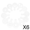 thumbnail image 1 of Plantillas de café 4x12 Uds., símbolo de pulverización de plumero de flores esparcidas 6 piezas, 1 of 9