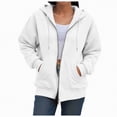 thumbnail image 2 of Towmus Womens Full Zip Up Hoodies Sweatshirts Fall Long Sleeve Casual Sweatshirt Comfy Y2k Tops, 2 of 9