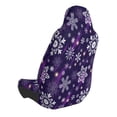 thumbnail image 2 of Fotbe Christmas Purple Snowflakes Funda para Asiento de Auto con Estampado – Impermeable y Antisudor – Ajuste Universal, Lavable a Máquina, Antideslizante (1 Pieza), 2 of 5