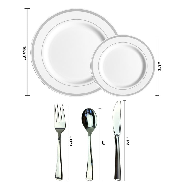 Plate and cutlery set deals