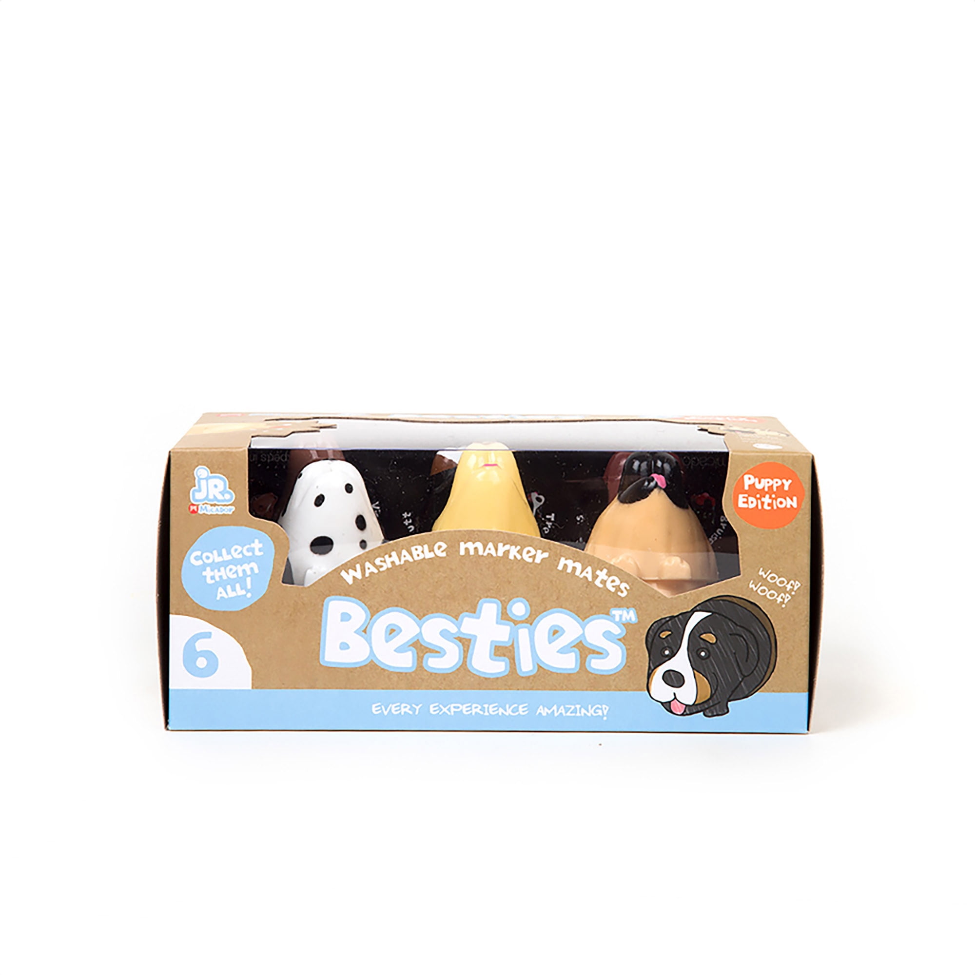 Micador Jr. Besties Marker Mates, Puppy, 6/Pkg