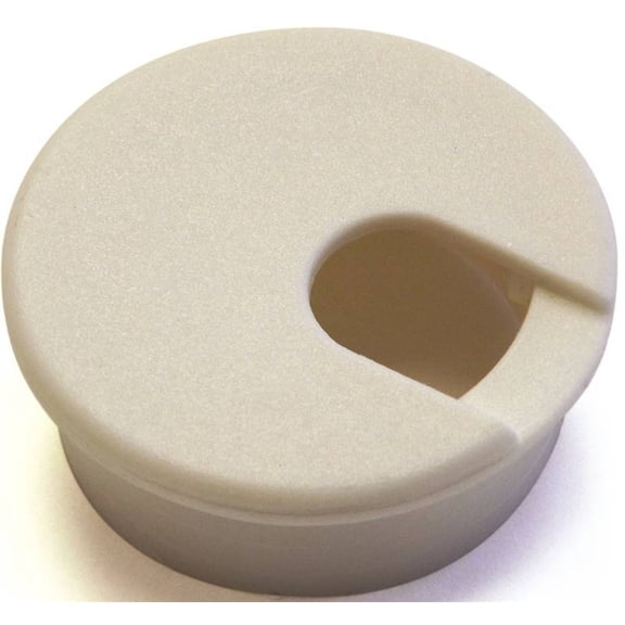 Jandorf Computer Grommet White Fits 1-3/4 In. Cut Out