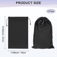 thumbnail image 3 of Uxcell 4-Pack Bolsa para Gafas de Esquí, 10.6" x 7.1" Bolsas Suaves de Microfibra con Cordón para Gafas de Nieve Negros, 3 of 7
