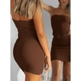 thumbnail image 3 of Women's Two Piece Outfits Summer Matching Sets Crop Tops and Bodycon Skirt, 3 of 4
