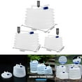 thumbnail image 2 of 5/10/15L Collapsible Camping Folding Water Container Carrier Bucket Tap Storage, 2 of 5