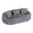 Gray, variant on Floral-Shaped Ultra-Soft Faux Fur Sofa, Large Living Room Loveseat for 2 People with High-Density Shredded Foam, Beige