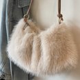 thumbnail image 4 of Cute Plush Tote Bag for Women New Fashion Shoulder Bag Zipper Handbag for Travel Daily Use Halloween Gifts, 4 of 10
