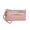 Pink, variant on Women's Soft Grain Long Pocket Wristlet Wallet with Phone Holder for Daily Commuting and Secure Organization