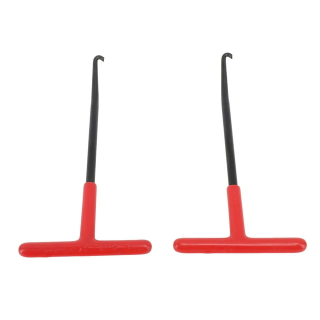 Motorcycle Exhaust Spring Hook Tool, Fade Proof Comfortable Grip Easy To Use T Handle Exhaust Spring Hook 1 Pair for Motorbike