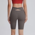thumbnail image 5 of LAJPXKHY Womens Yoga Shorts Summer Knee Length Leggings Elastic High Waisted Butt Lifting Yoga Pants Workout Athletic Biker Shorts, 5 of 6