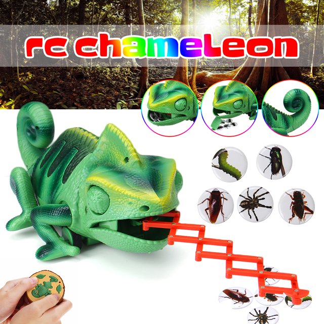 RC Chameleon Lizard Pet Intelligent Toy Robot Remote Control Reptile Animals Kid Christmas Gifts