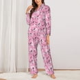 thumbnail image 2 of Balery Cartoon Poodle Dog Conjunto de Pijama con Estampado para Mujer, Conjunto de Dos Piezas con Manga Larga, Ropa de Dormir Suave con Bolsillos, Pijamas Cómodos-Medium, 2 of 7