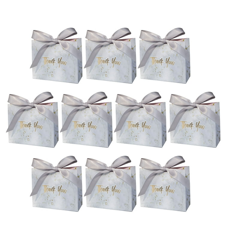 24 Pack Medium Black Thank You Party Favor Paper Goodie Gift Bags with  Handles, Gold Foil 