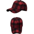 thumbnail image 3 of CoCopeaunt Fashion Leisure Grid Baseball Cap for Women Men Soft Breathable Retro Hats Skullcap Lightweight Adjustable, 3 of 6