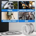 thumbnail image 7 of Happon 2 Sets AXK2035 Needle Roller Bearings, Thrust Bearing with 4 Washers, 20mm ID, 35mm OD,Small Bearings for Lawn Mower Truck Power Steering, 7 of 7