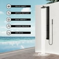 thumbnail image 6 of VIGO Bowery 58 in. H x 4 in. W 4-Jet Shower Panel System with Round Shower Head, Tub Filler and Hand Shower in Matte Black, 6 of 13