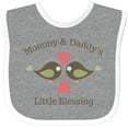 thumbnail image 3 of Inktastic Mommy & Daddy's Little Blessing Boys or Girls Baby Bib, 3 of 4