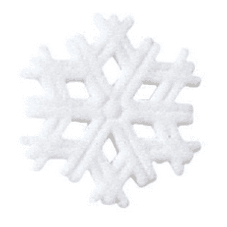 - Set of 12 Snowflake 1 1/2inch Edible Sugar Cake & Cupcake Decoration Toppers