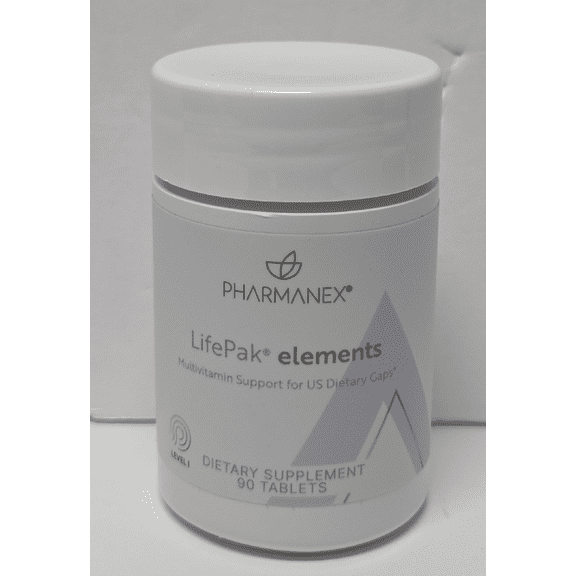 Nu Skin Nuskin Pharmanex Lifepak Elements Multivitamin Support for US Dietary Gaps 90 Tablets (Single Bottle)
