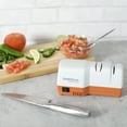 Chef'sChoice 2Stage Electric Knife Sharpener, White/Orange, D202