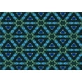 thumbnail image 1 of Ahgly Company Machine Washable Indoor Rectangle Transitional Deep Teal Green Area Rugs, 2' x 4', 1 of 7