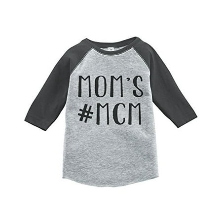 

Custom Party Shop Boy s Mom s #MCM Vintage Baseball Tee Grey and Black