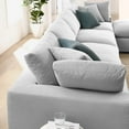 thumbnail image 4 of Modular Sectional Deep Sofa Set, Grey Gray, Fabric, Modern Contemporary, Living Lounge Cafe Room Hotel Lobby Hospitality, 4 of 10