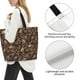 thumbnail image 3 of Balery Brown Camouflage Skull Bolsa Tote Estilo Estético con Cremalleras, Bolsa de Hombro, Bolsa de Compras Grande y Plegable, 3 of 8