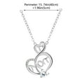 thumbnail image 3 of Mother's Day Heart Letter Necklace - 15.7in Adjustable Alloy Pendant Jewelry Gift for Women/Mom/Wife (Personalized Initial Charm Heart-Shaped Keepsake)​, 3 of 5