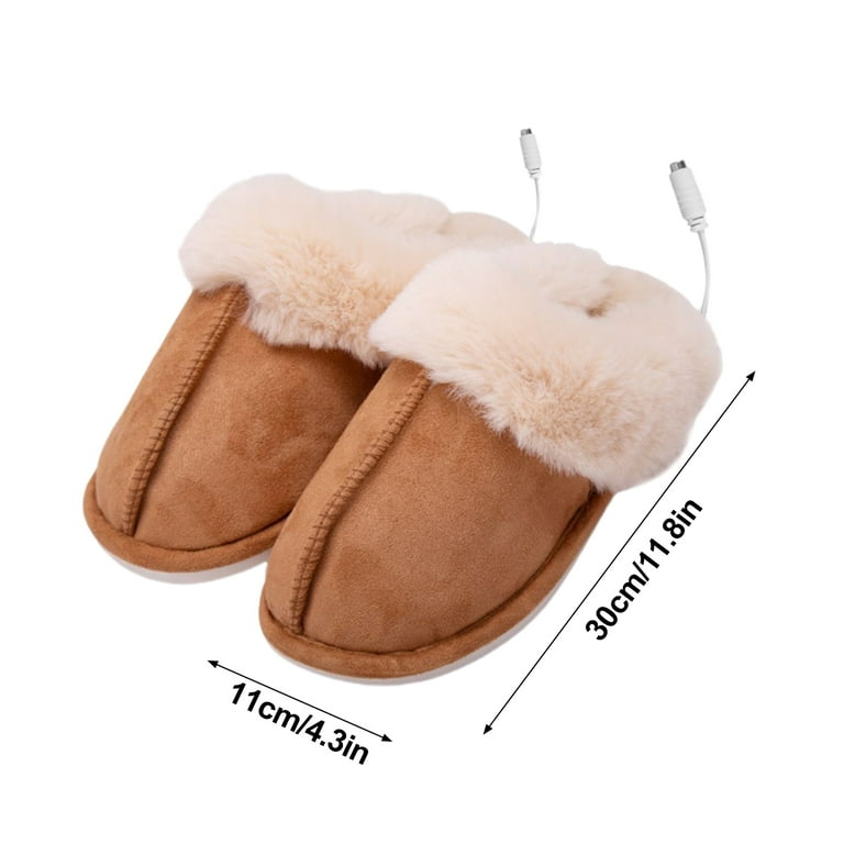 Pantoufles Pour Homme Heated Slippers Rechargeable For Cold Feet