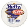 HEFTY D7730000CBT Super Strong Paper Dinnerware, 6 3/4" Plate, Bagasse, 30/Pack
