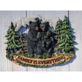 thumbnail image 7 of Black Bear Papa Mama And Cub Family Is Everything By Pine Tree Forest Wall Decor, 7 of 7