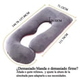 thumbnail image 2 of Almohada de Embarazo Almohada J para Embarazadas de 60 Pulgadas con Funda Extraíble Almohada de Cuerpo Completo para Espalda Caderas Piernas Vientre Regalo Ideal Día de la Madre y Mujer, 2 of 8