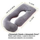 thumbnail image 2 of Almohada de Embarazo Almohada J para Embarazadas de 60 Pulgadas con Funda Extraíble Almohada de Cuerpo Completo para Espalda Caderas Piernas Vientre Regalo Ideal Día de la Madre y Mujer, 2 of 8
