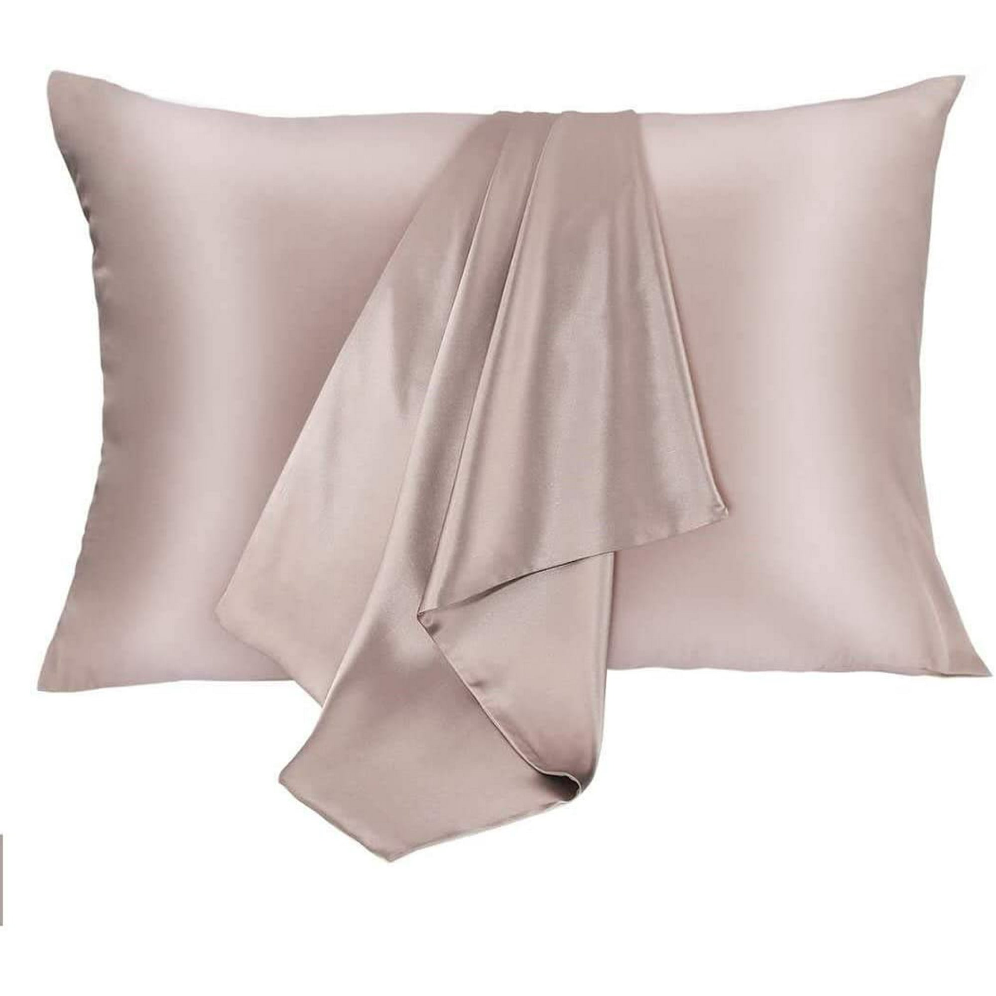 Htooq Silk Pillowcase For Hair And Skin 2 Pack 100 Mulberry Silk Bed Pillowcase Hypoallergenic Soft Breathable Both Sides Silk Pillow Case With Hidde