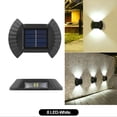 thumbnail image 4 of Yuarrent Lámpara de pared alimentada por energía Solar para oficina, Hotel, jardín, patio, lámpara de carga de luz solar impermeable, Iluminación y accesorios 8 bombillas blancas., 4 of 6