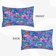 thumbnail image 4 of Daiia Colorful Mushrooms Bedding Waterproof Pillow Protector Zippered Queen – Bed Bug Proof Pillow Encasement-14"x20", 4 of 9