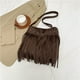 thumbnail image 4 of Bolso Mano Retro Bandolera Vaquera Occidental Cuero Gamuza para Mujer, 4 of 9
