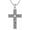 Celtic Cross Necklace, variant on SISGEM Cross Necklace for Men Women 925 Sterling Silver Oxidized Antique Celtic/Deer Antler Fish Hook Cross Faith Pendant with Stainless Steel Chain 24 Inches