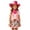 Pink, variant on Cowgirl Outfit for Girls Toddler Western Outfit with Hat and Bandanna Set(Light Pink,3-4 Years)