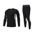 thumbnail image 1 of Greeniant Ropa interior térmica de primera capa de invierno, conjunto de medias, ropa, trajes de compresión, Calzoncillos largos, Uniforme atlético Negro Adultos/XXL, 1 of 6