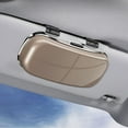thumbnail image 6 of Serenable Sunglasses Holder for Car Visor Sun Visor Organizer Sturdy Auto Glasses Case Brown, 6 of 9