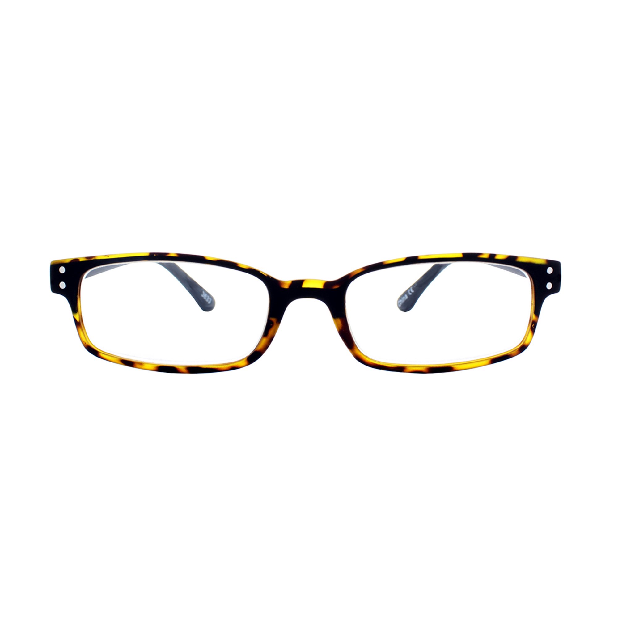 Select A Vision Flex 2 +1.25 Strength Flexible Reading Glasses, Black Demi (E5031)