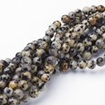 thumbnail image 2 of Natural Dalmatian Jasper Beads Strands Round 6mm Hole: 0.8mm about 60pcs/strand 15 inch/strand, 2 of 4