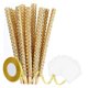 thumbnail image 2 of 24 palitos de madera para caramelos de frutas con chispas y bolsitas de chocolate. Oro, 2 of 9